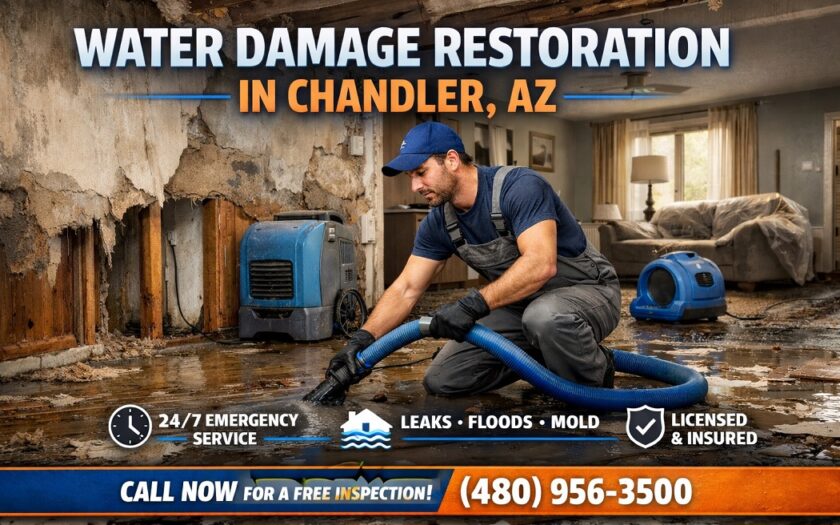 water damage restoration in Chandler AZ